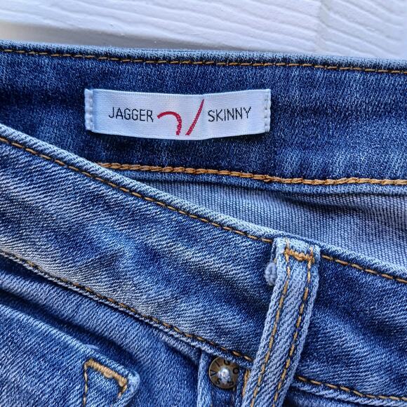 Vigoss Jagger Skinny Dark Wash 30 distressed  31"W 28"L ripped destruction - Picture 8 of 16